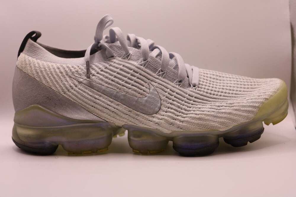 Nike Air VaporMax Flyknit 3 White Metallic Silver AJ6900-101